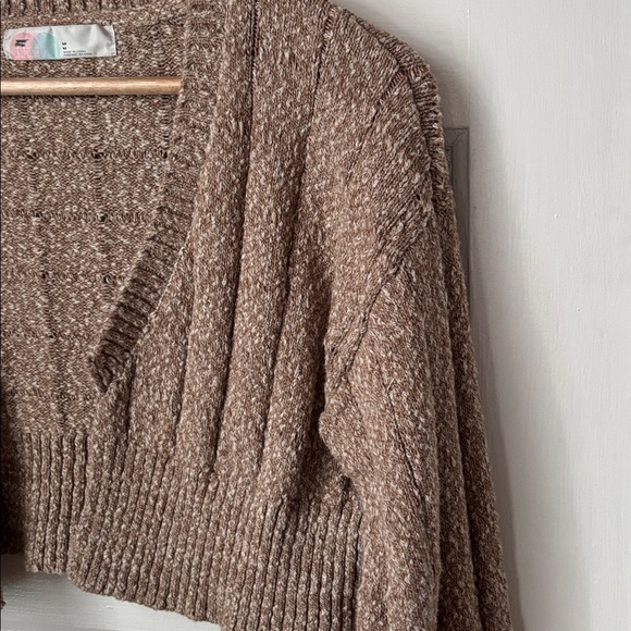 FREE PEOPLE BEACH CROPPED SHRUG CARDIGAN SWEATER - Picture 2 of 5